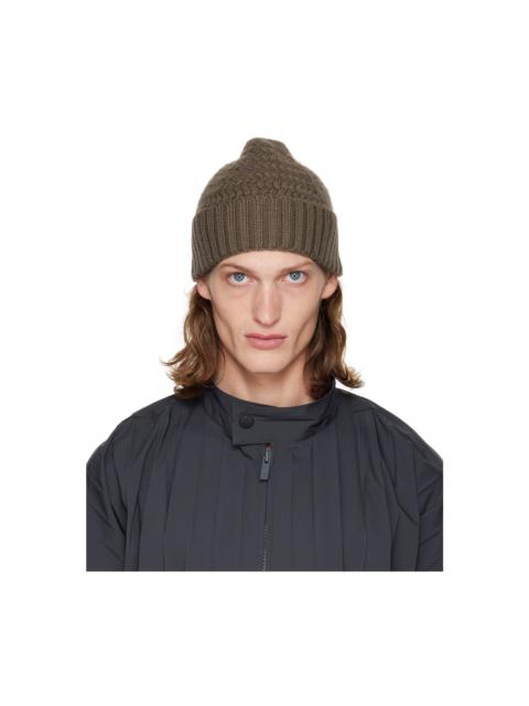 Brown Knot Beanie