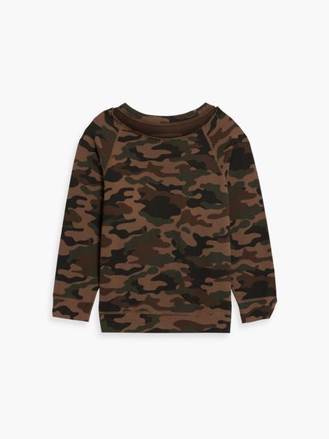NILI LOTAN Luka camouflage French cotton-terry sweatshirt