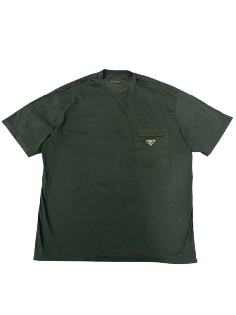 Prada Prada nylon pocket logo tshirt