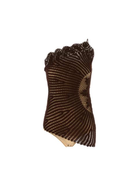 MAGDA BUTRYM MAGDA BUTRYM Brown Crochet Top New & Authentic (Women's size