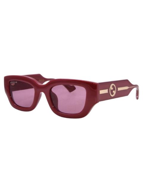 GUCCI Gucci Red Glitter Cat Eye Ladies Sunglasses GG1558SK 005 51