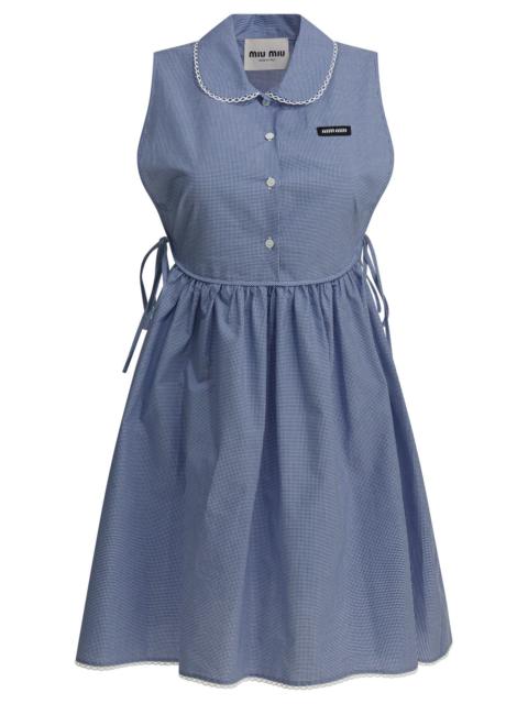 Miu Miu Miu Miu Short Dress With Logo