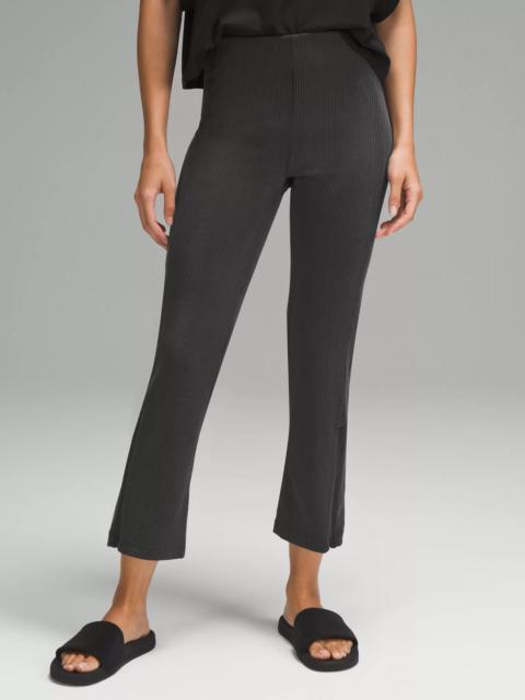 lululemon Ribbed Softstreme Zip-Leg High-Rise Cropped Pant 25"