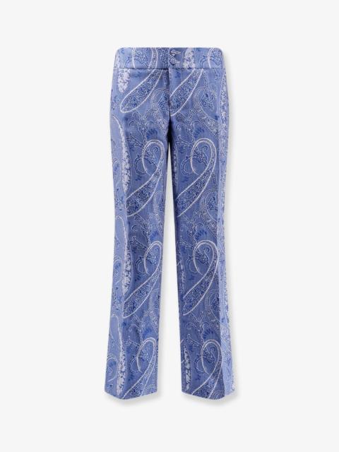 Etro Etro Women Trousers With Iconic Print