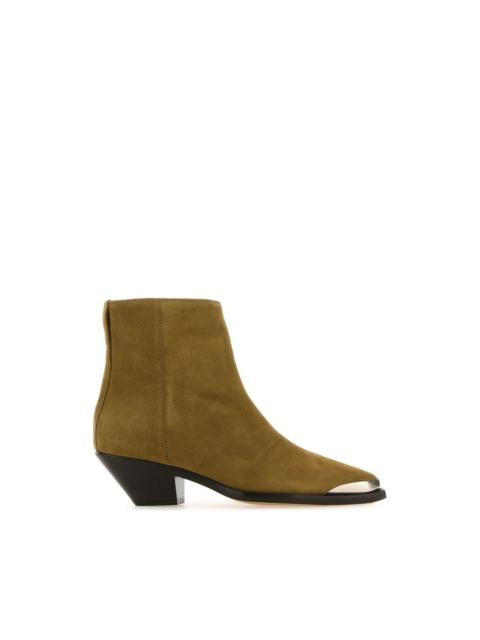 Isabel Marant ISABEL MARANT Adnae Brown Suede Ankle Boots New & Authentic