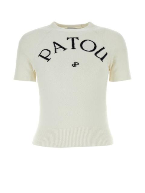 PATOU White cotton blend sweater
