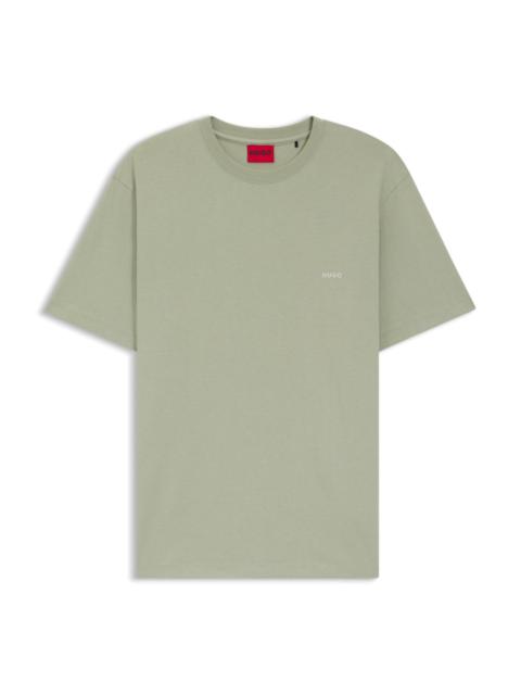 HUGO COTTON-JERSEY T-SHIRT WITH REAR GRAPHIC