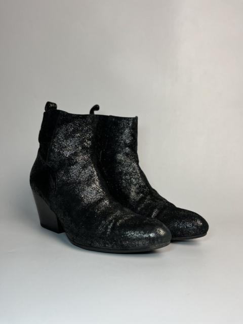 Vivienne Westwood Vivienne Westwood Black Glitter Pointed Toe Ankle Boots