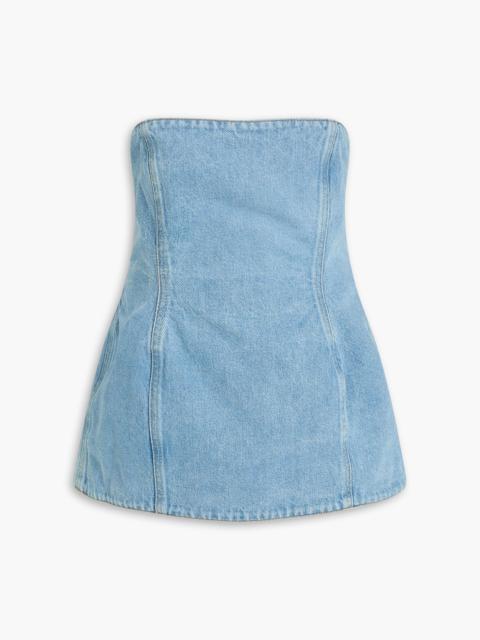 MAGDA BUTRYM Strapless denim top