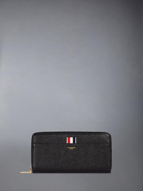 Thom Browne PEBBLE GRAIN CONTINENTAL ZIP WALLET