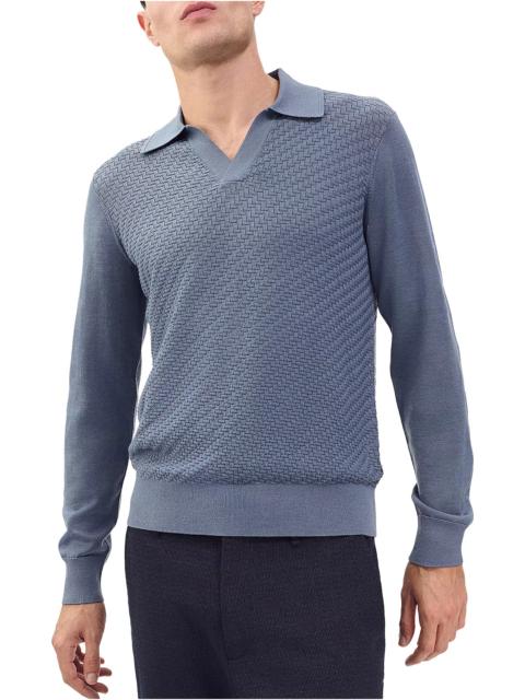 rag & bone Charles Long Sleeve Wool Polo Sweater