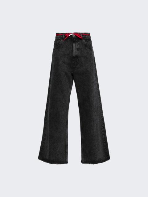 Marni Raw Edge Jeans Black