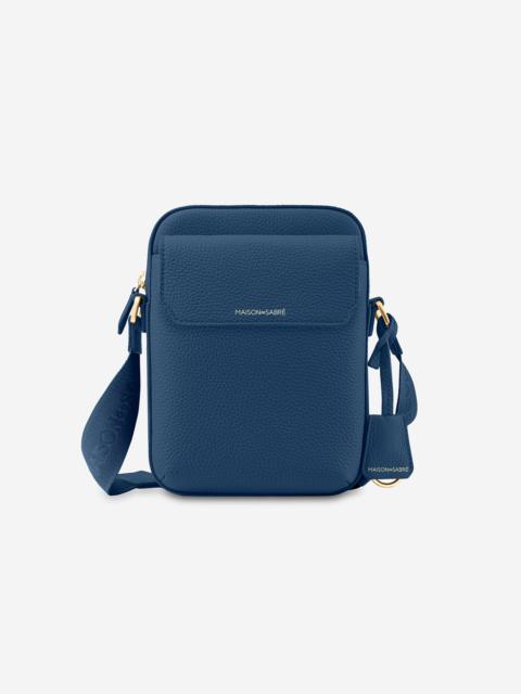 MAISON de SABRÉ MAISON de SABRÉ Small Leather Messenger Bag in Pacific Blue at Nordstrom