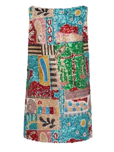 ALÉMAIS Jazz Embellished Mini Dress in Multi