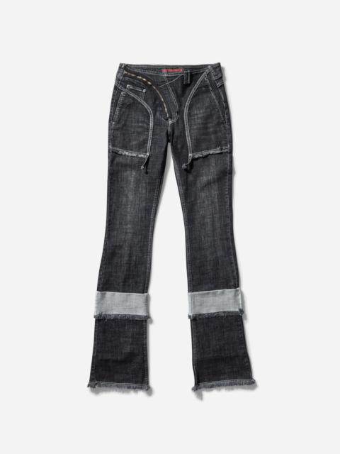 OTTOLINGER Women's Open Back Denim Pants Black