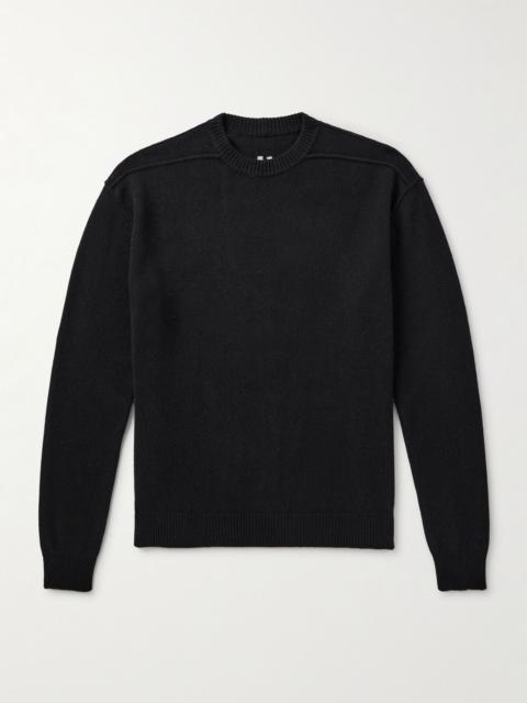 Rick Owens Boiled Cashmere and Wool-Blend Sweater Black