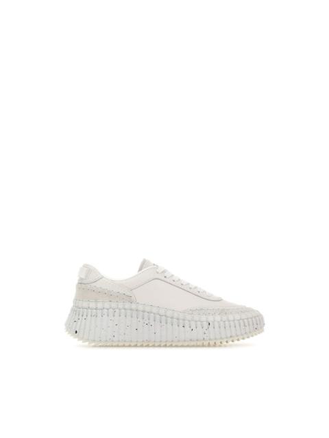 Chloé CHLOE Nama White Sneakers New & Authentic (Euro Size:10;)