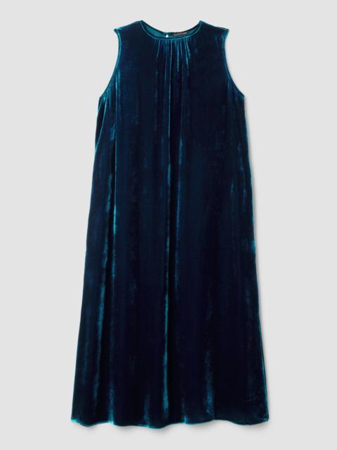 EILEEN FISHER Velvet Round Neck Dress