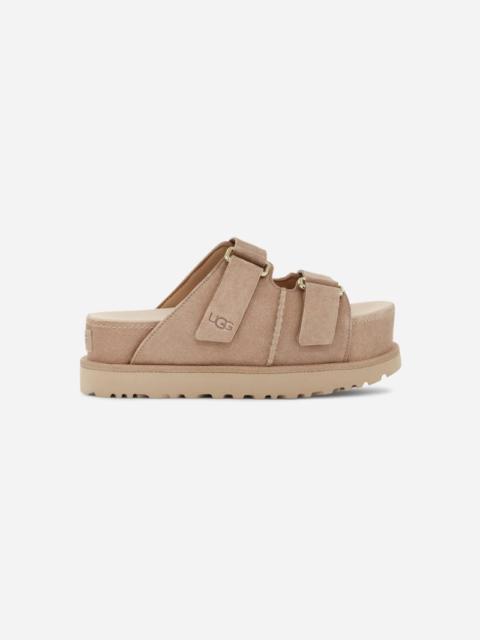 UGG ® Women's Goldenstar Hi Slide Suede Sandals in Sand