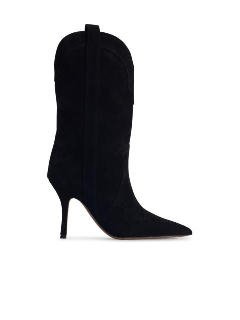 PARIS TEXAS Paris Texas 'Paloma' Black Suede Boots Women
