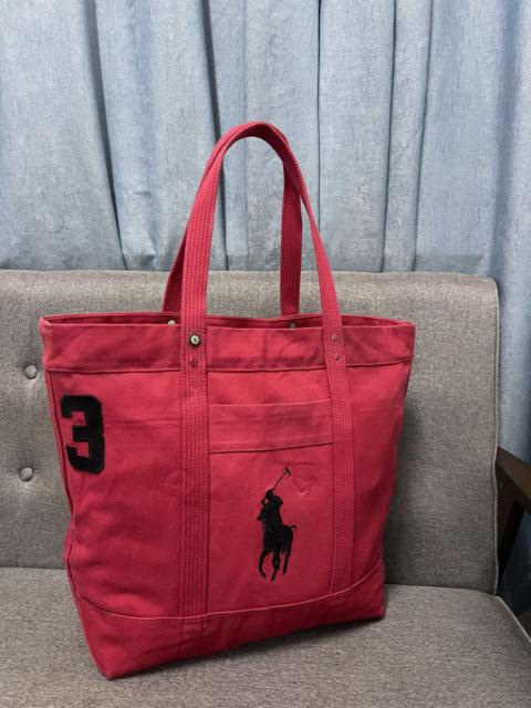 Vintage - Big Pony Polo Ralph Lauren Red Tote Bag No 3