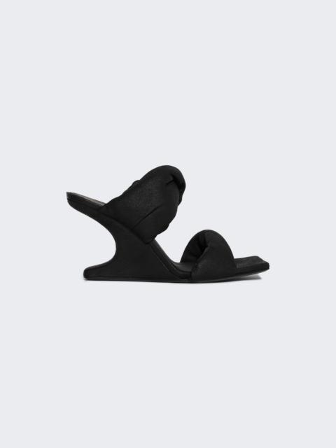 Rick Owens Twisted Cantilever 8 Sandals Black