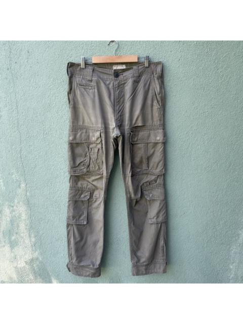 Other Designers Japanese Brand - Vintage PURPLE AND YELLOW Distressed 9 Pocket Cargo Pants