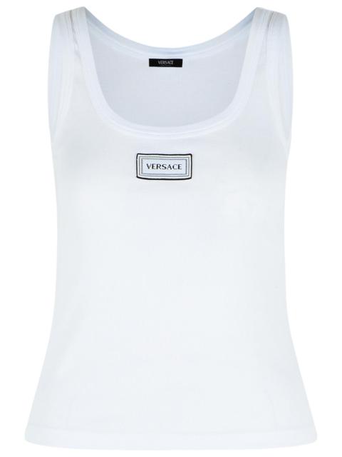 VERSACE Versace White Cotton Tank Top
