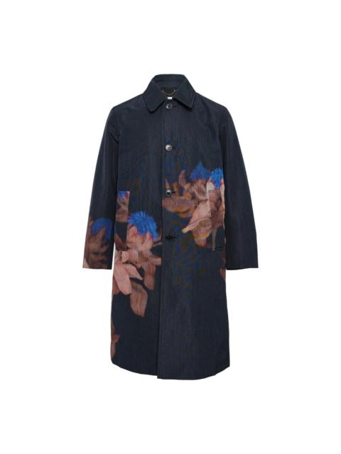 Dries Van Noten Loose Fit Lined Thistle Coat
