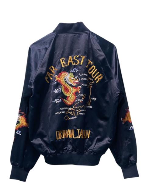 Other Designers Japanese Brand - Dragon Far East Tour Okinawa Japan Sukajan Satin Jacket