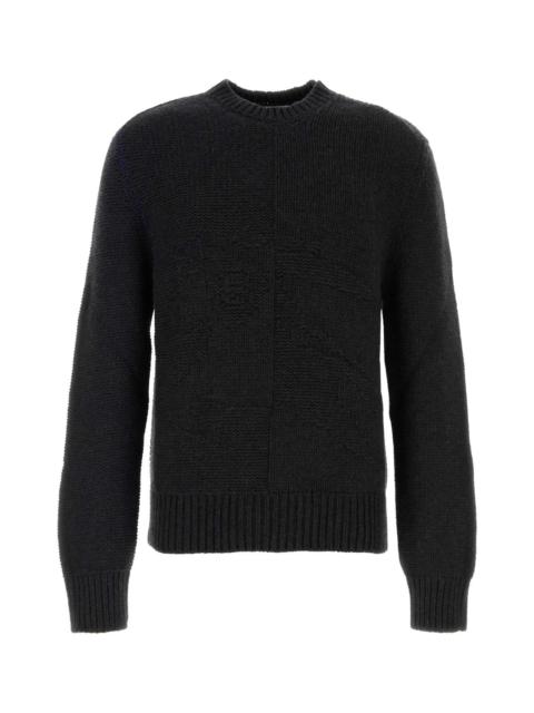 Burberry Men Slate Cashmere Sweater