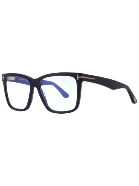 TOM FORD Tom Ford Blue Light Block with Gradient Smoke Clip On Square Ladies Eyeglasses FT6069-B 001 54