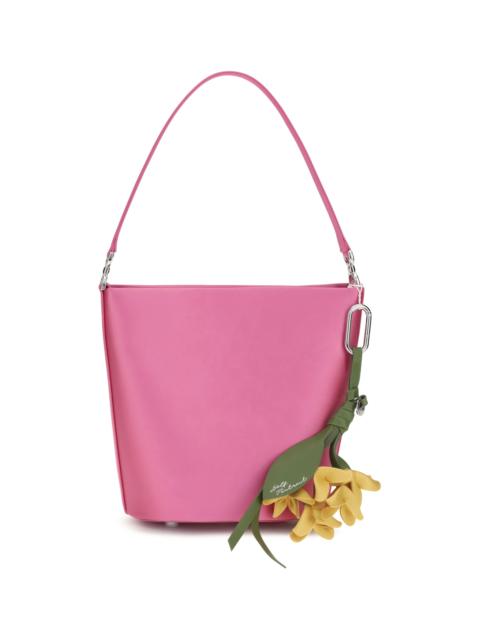 self-portrait Self-portrait Satin Bucket Bag Pink