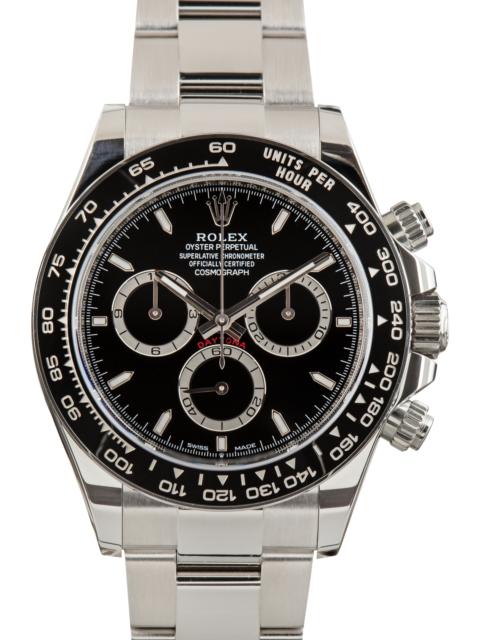 ROLEX Pre-Owned Rolex Daytona Ref 126500LN Black Chromalight Dial