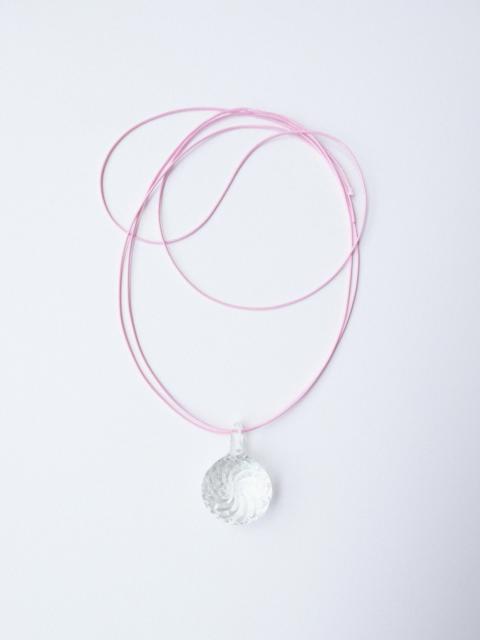 Other Designers Handmade - Lampwork Glass Clear Candy Pendant Adjustable Necklace