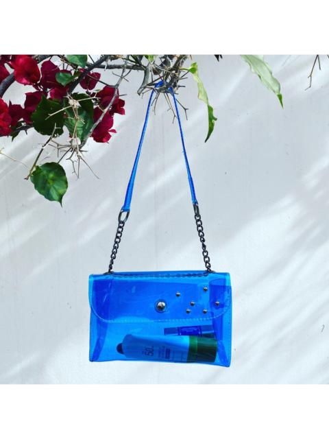 Other Designers Artisan - 90’s -Inspired Clear Sky Blue Jelly Vinyl Bag