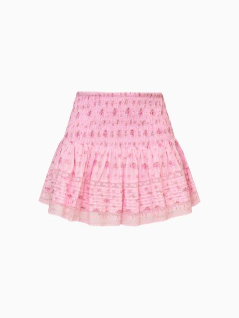 LoveShackFancy Elin Floral Cotton Voile Skirt