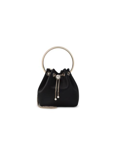 JIMMY CHOO Satin Pearl Closure Bon Bon Mini Bag Women
