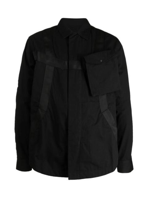 MAHARISHI TAPE-DETAIL SHIRT JACKET