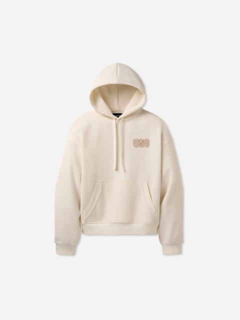UGG ® Women's ® Logo Hoodie Cotton Blend in Nimbus
