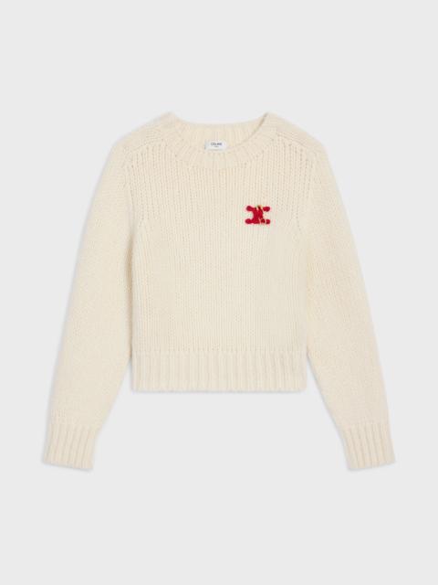 CELINE crewneck sweater IN cashmere and silk