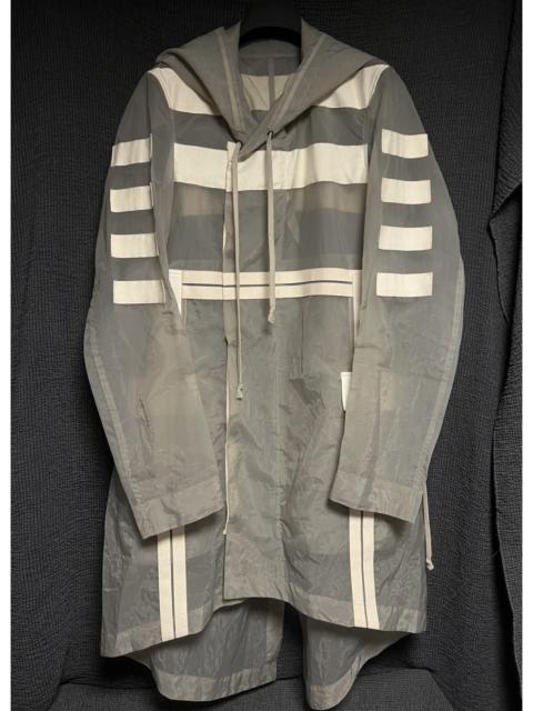 Rick Owens Rick Owens 13ss show style see-through webbing fishtail coat Quan Zhilong’s same webbing windbreaker