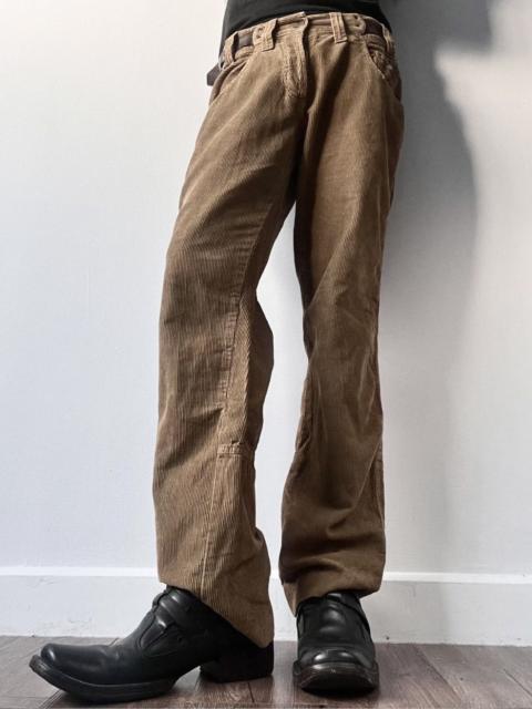Dolce & Gabbana FW2008 Dolce&Gabbana Leather Trim Corduroy Trouser