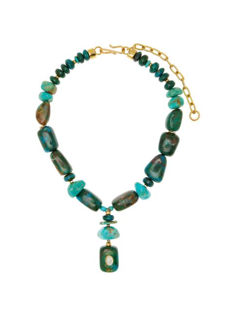 LIZZIE FORTUNATO Andamento Multi-Stone Necklace blue