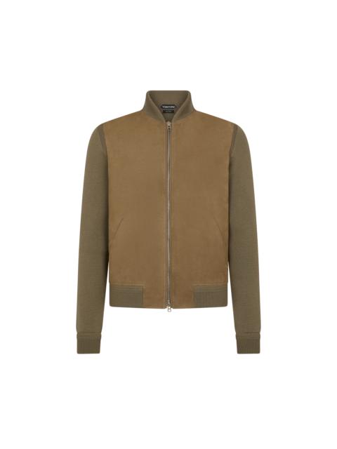 TOM FORD NUBUCK FRONT MERINO BOMBER