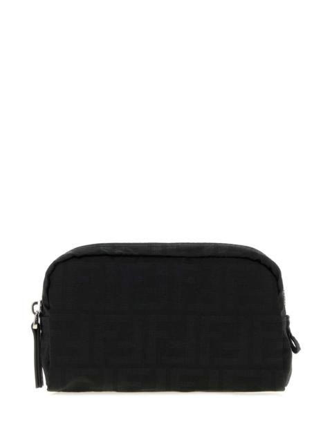 FENDI Fendi Men Embroidered Fabric Micro Beauty Case