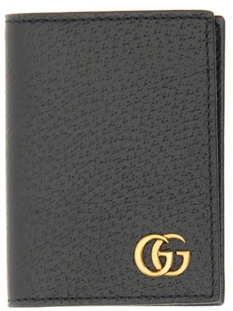 GUCCI PORTACARTE DI CREDITO GG MARMONT IN PELLE