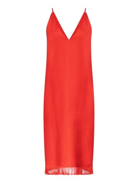 FFORME Bella V Neck Dress red