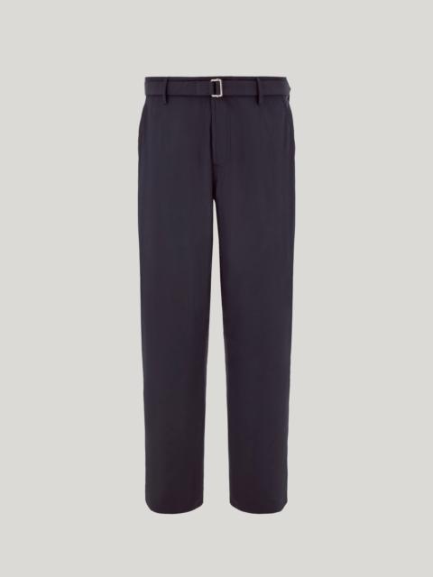 Canali NAVY BLUE TAPERED FIT COTTON CHINO PANTS FROM THE CANALI NUVOLA COLLECTION