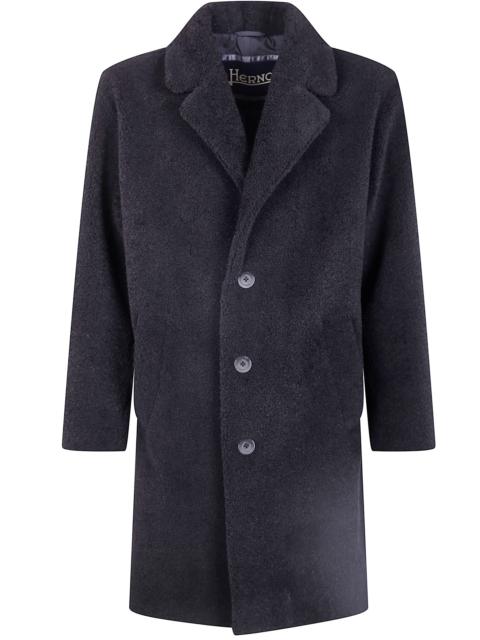 Herno Mohair Wool Singlebreast Coat